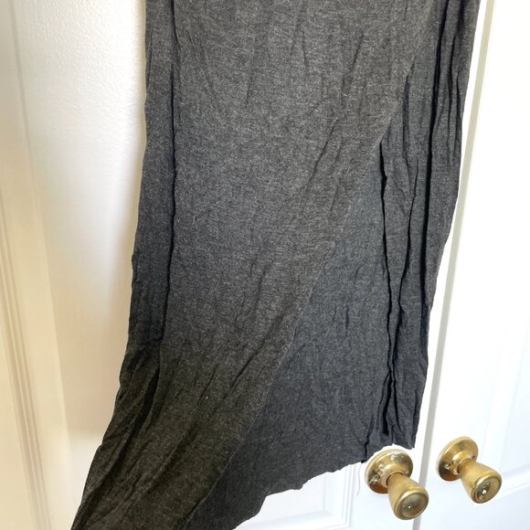 Zara charcoal grey maxi skirt with slit - Picture 2 of 4
